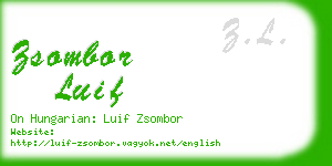 zsombor luif business card